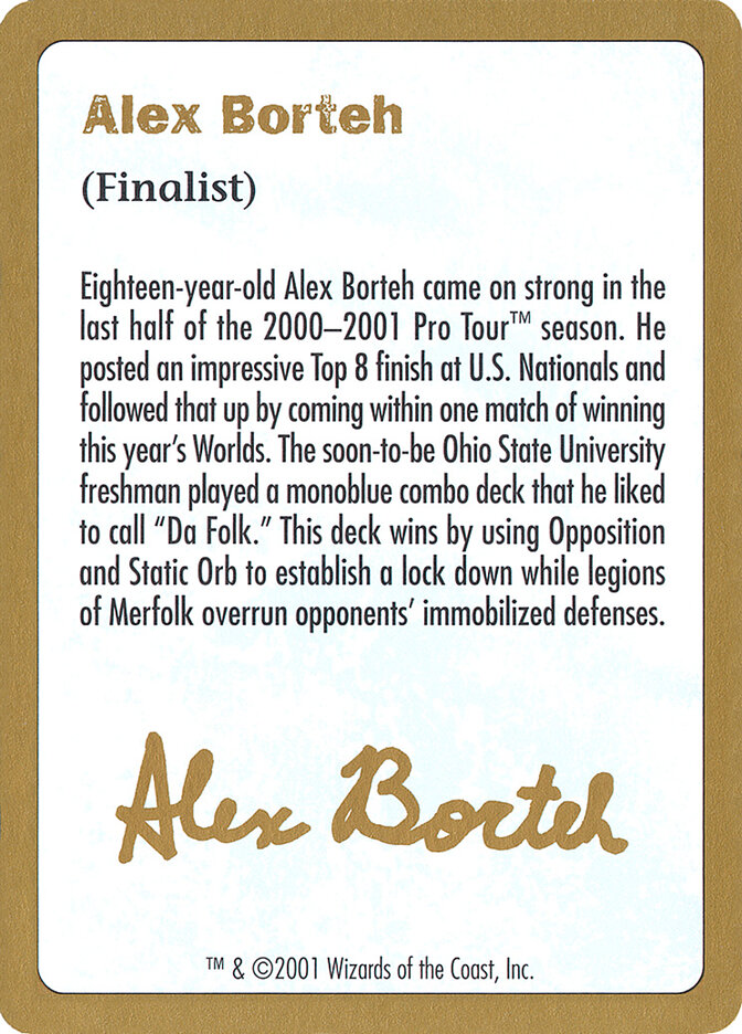 Alex Borteh Bio card front