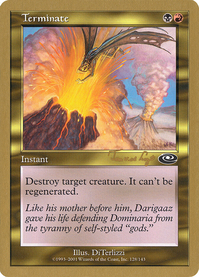 Terminate card front