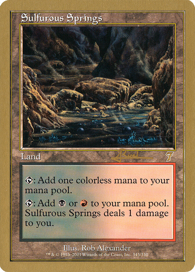 Sulfurous Springs card front