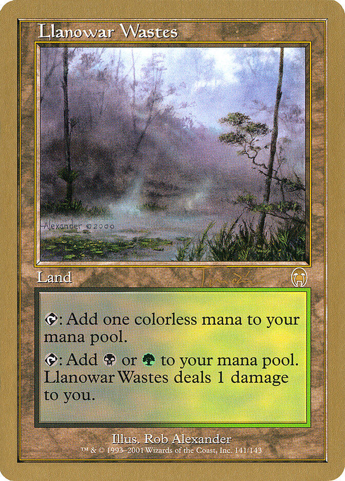 Llanowar Wastes card front
