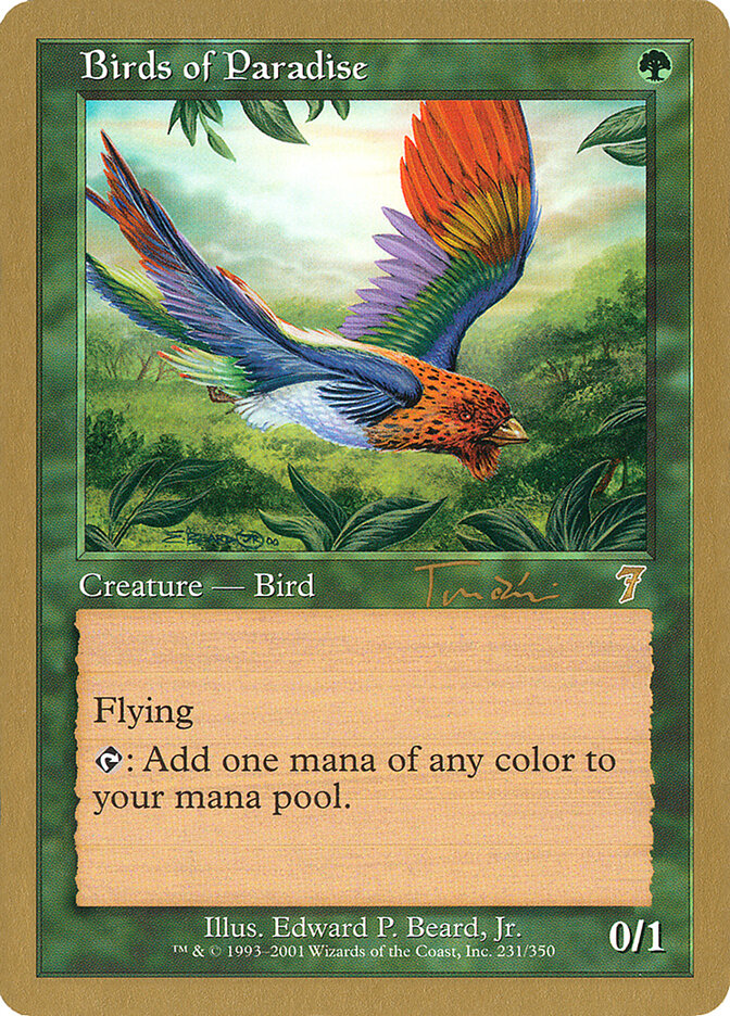 Birds of Paradise card front