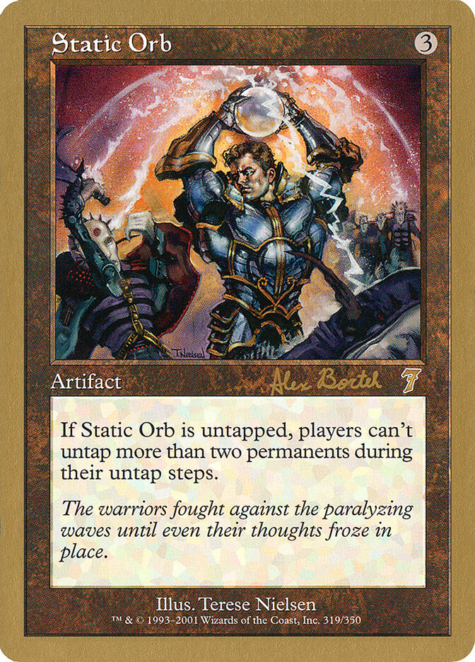 Static Orb card front