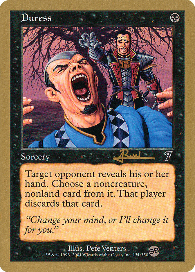 Duress card front