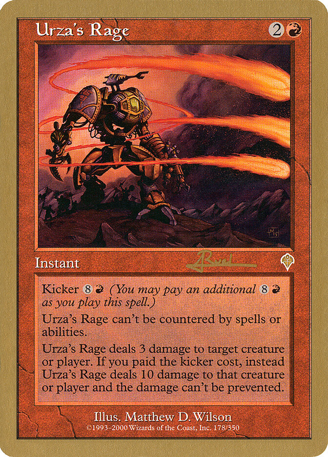 Urza's Rage card front