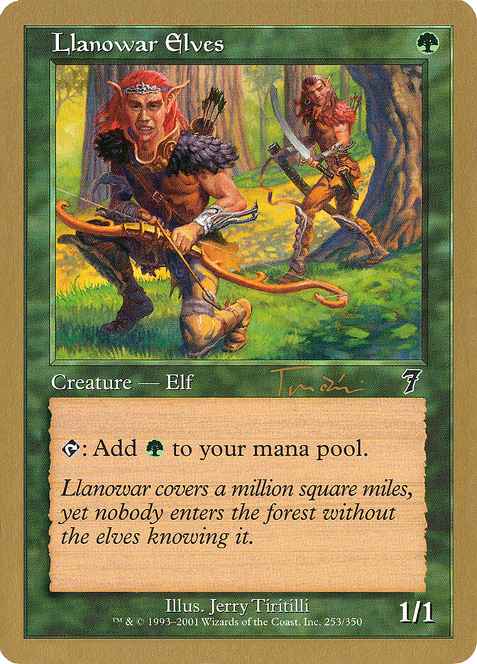 Llanowar Elves card front
