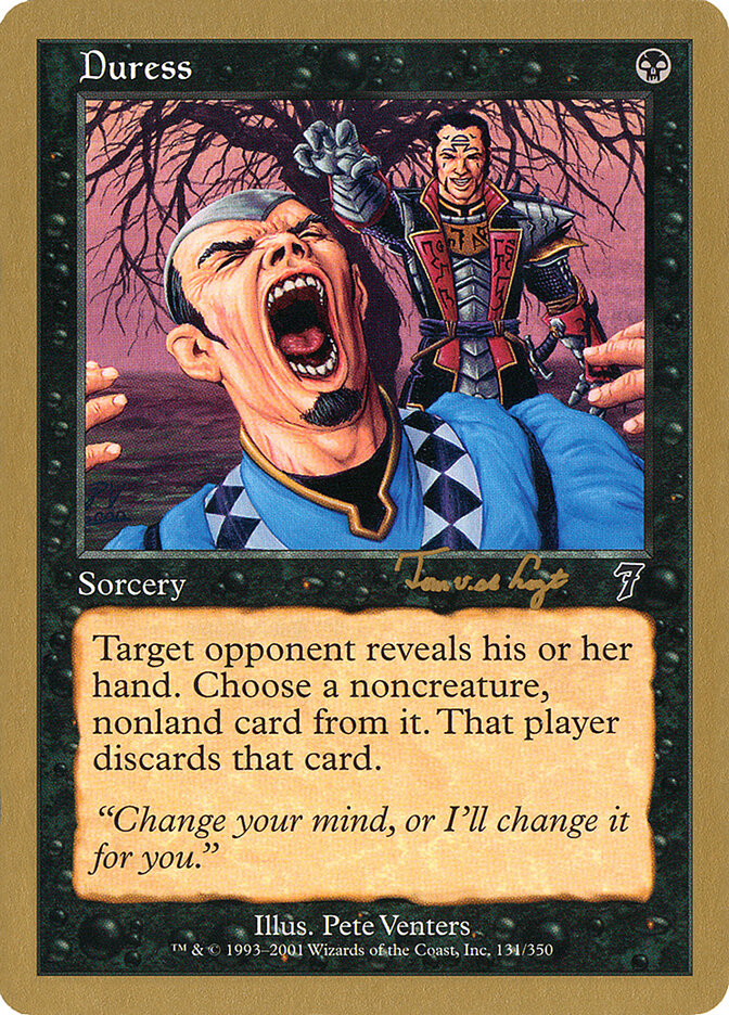 Duress card front
