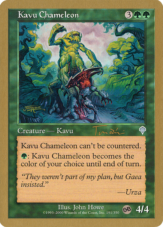 Kavu Chameleon card front