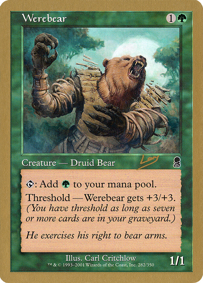 Werebear card front
