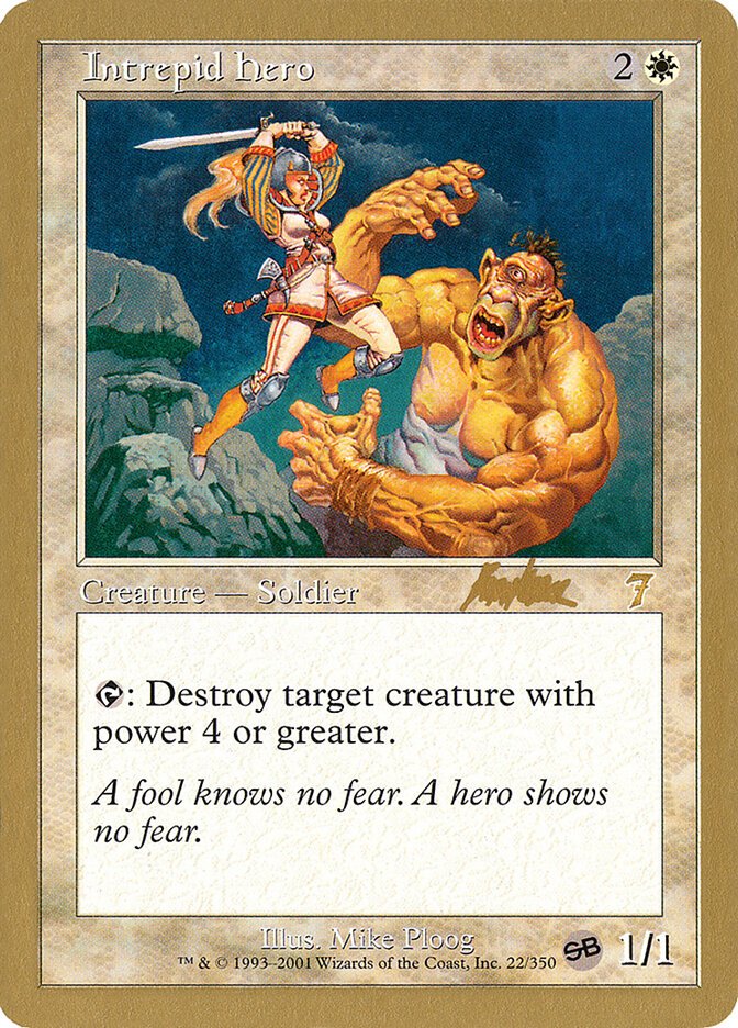 Intrepid Hero card front