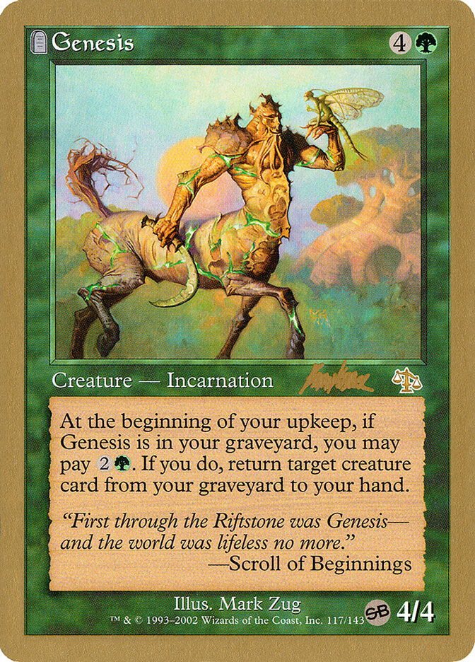 Genesis card front