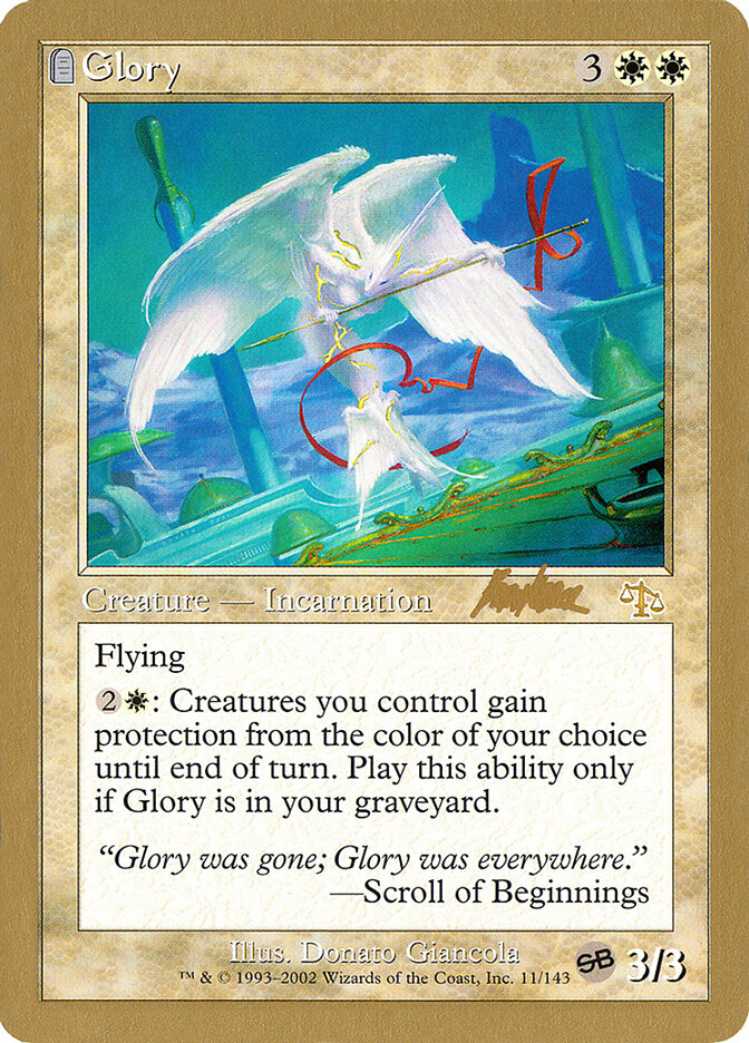 Glory card front