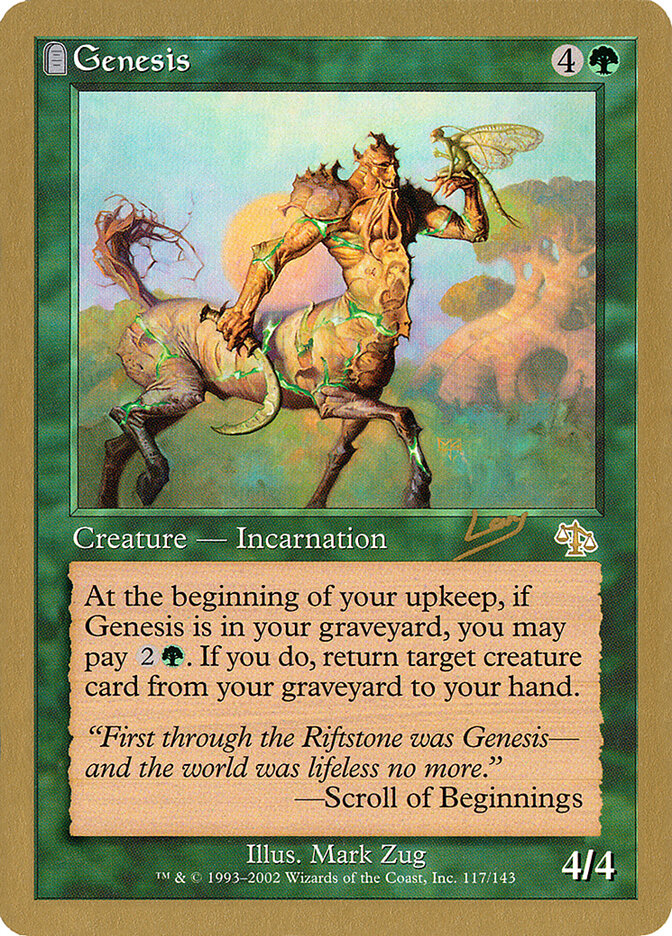 Genesis card front