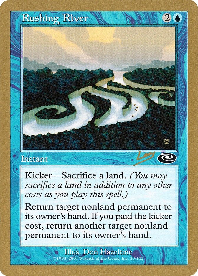 Rushing River card front