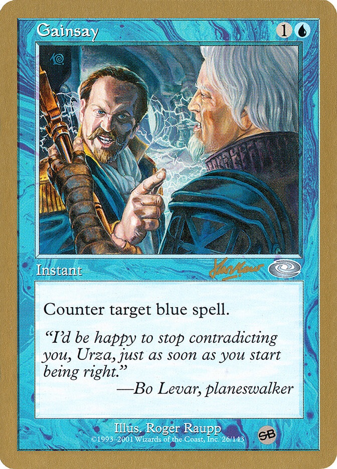 Gainsay card front