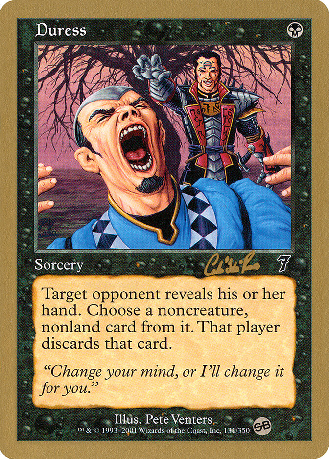 Duress card front