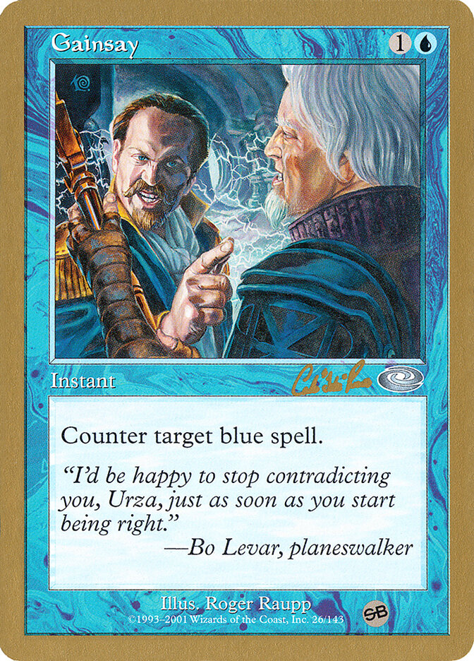 Gainsay card front