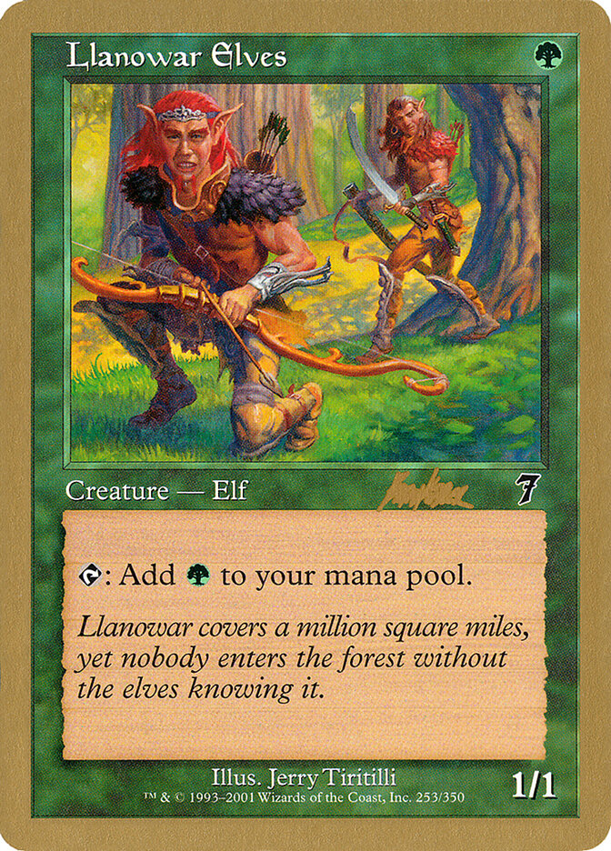 Llanowar Elves card front