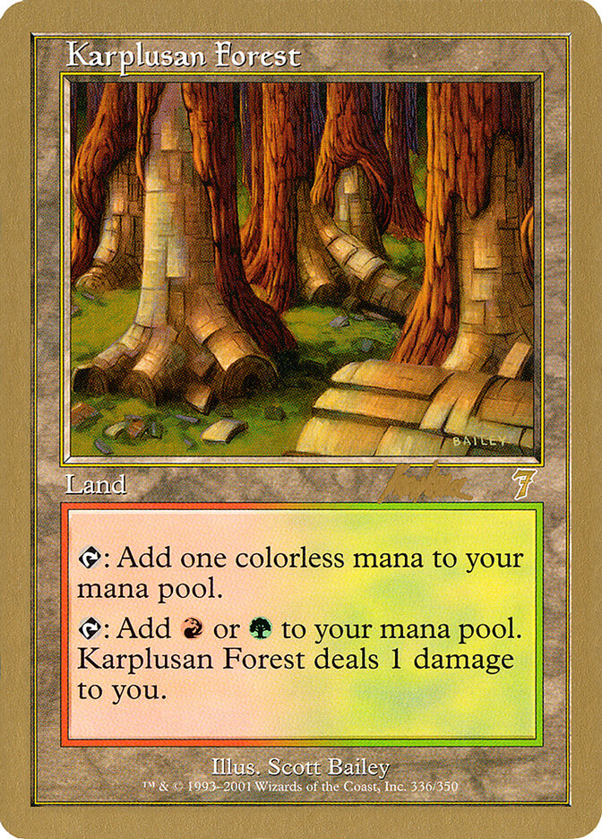 Karplusan Forest card front
