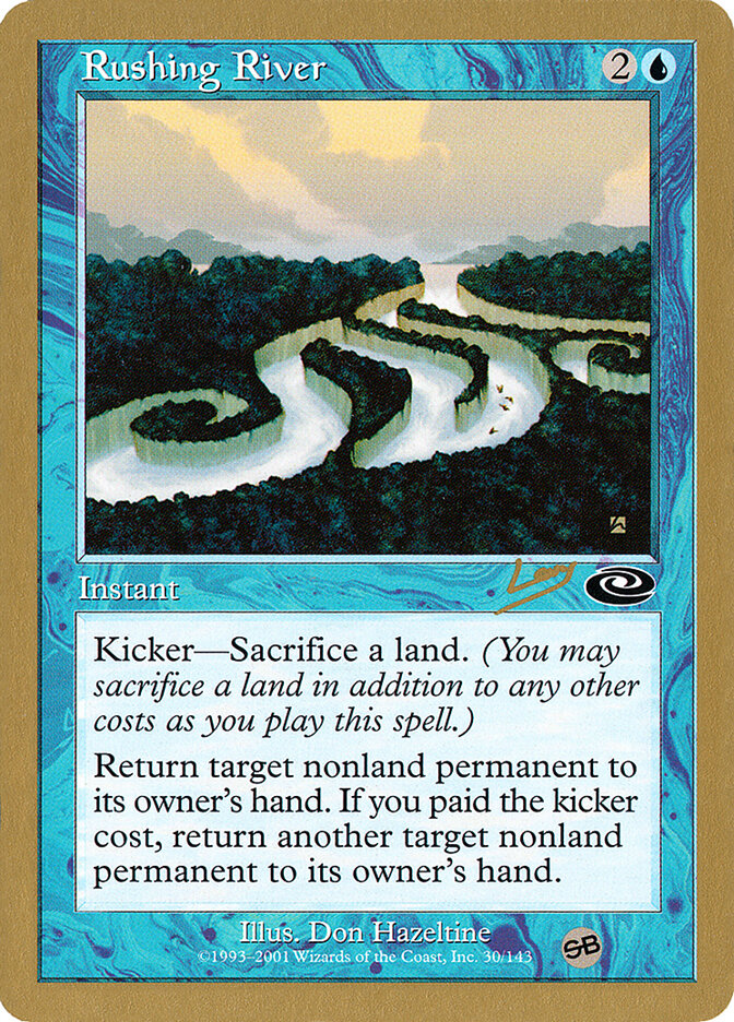 Rushing River card front