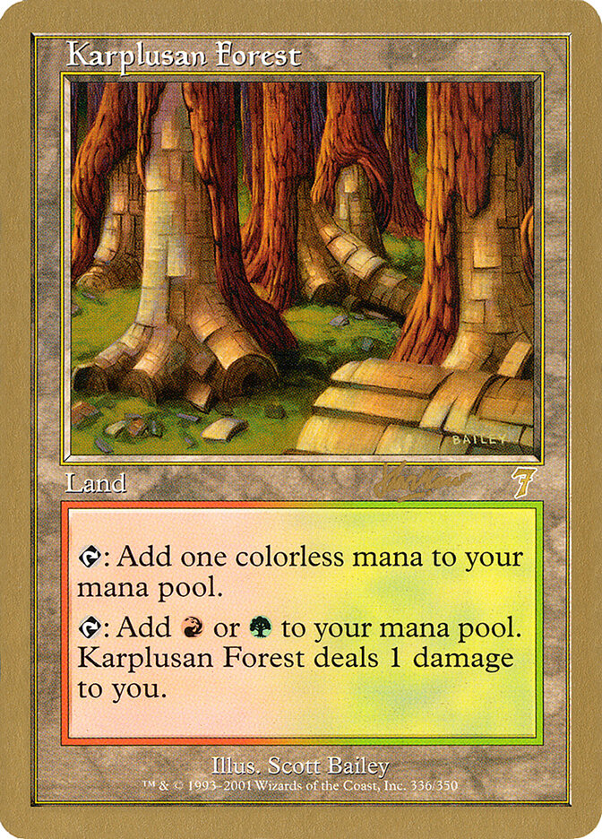Karplusan Forest card front