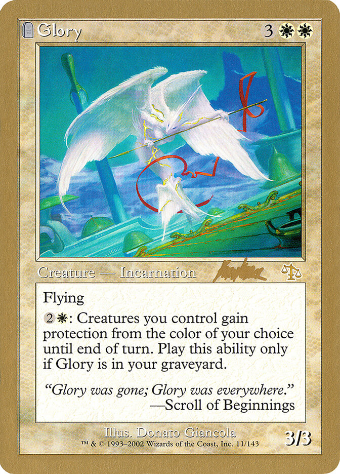 Glory card front