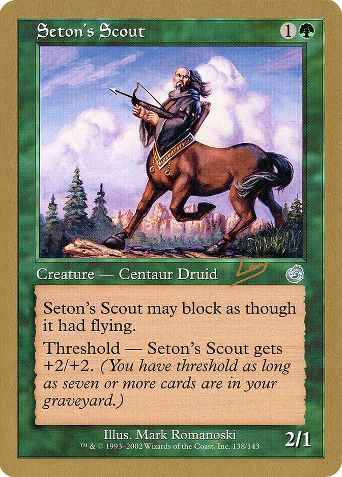 Seton's Scout card front