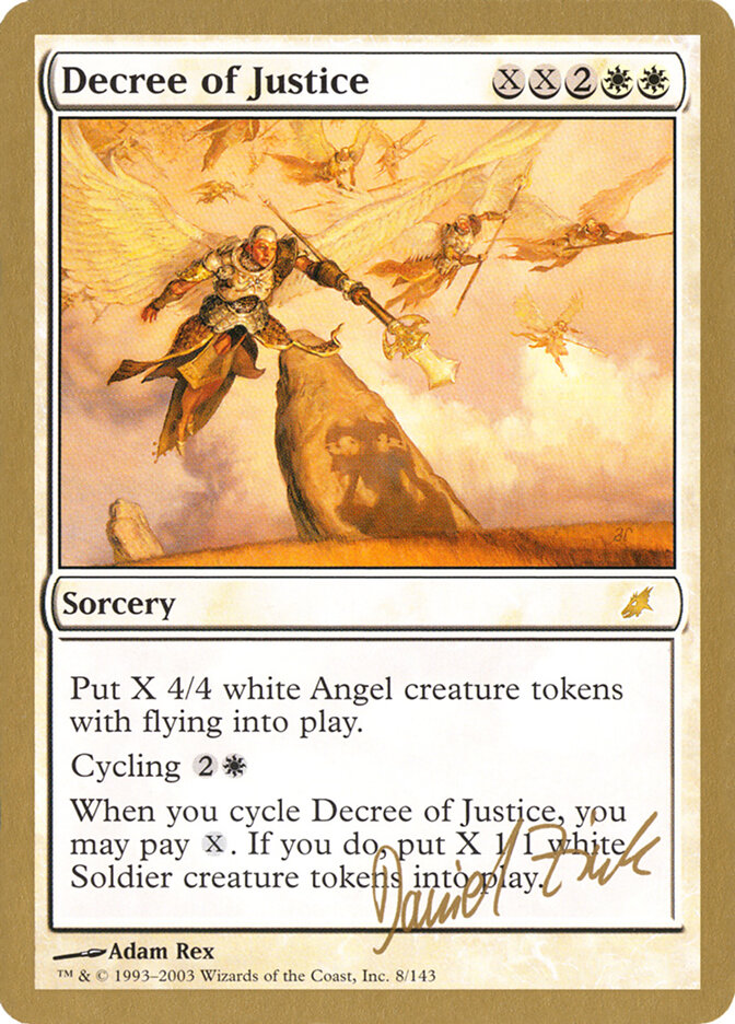 Decree of Justice card front