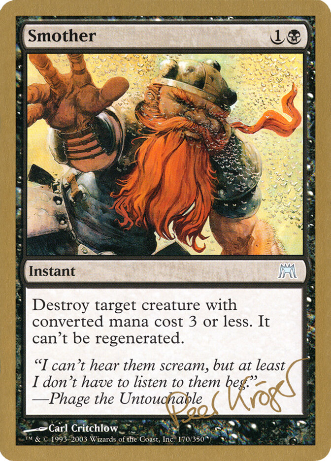 Smother card front