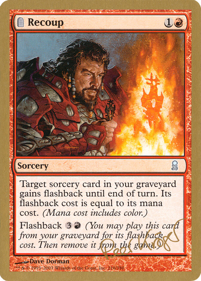 Recoup card front