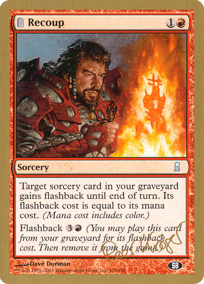 Recoup card front