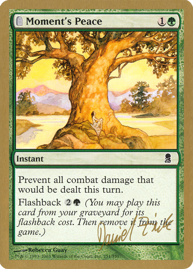 Moment's Peace card front