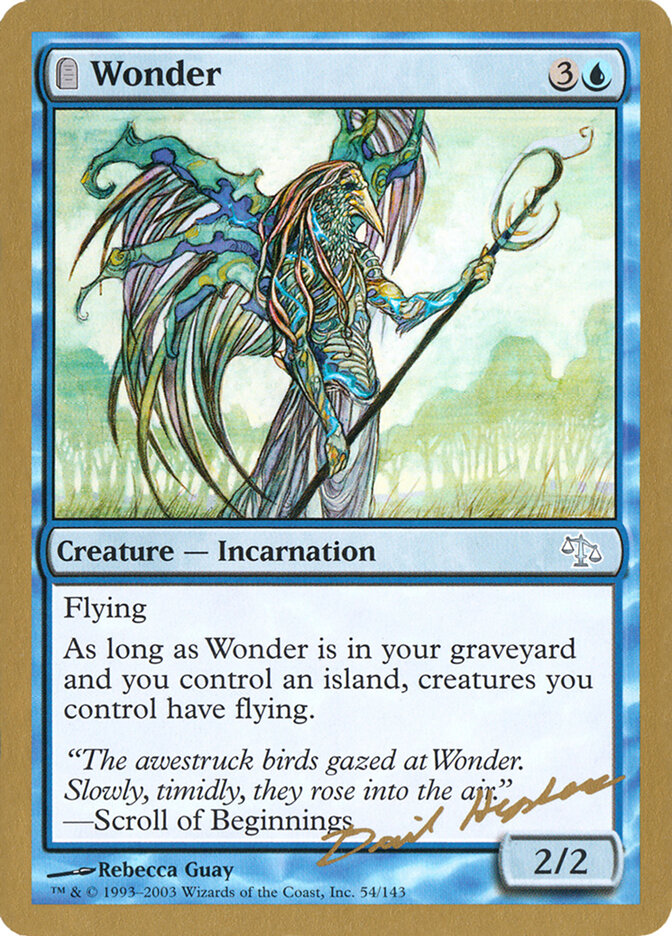Wonder card front