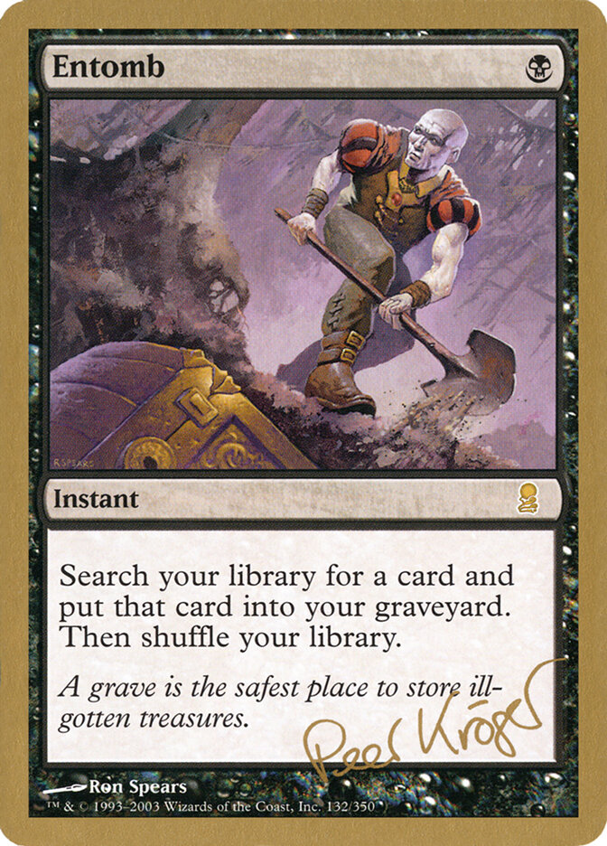 Entomb card front