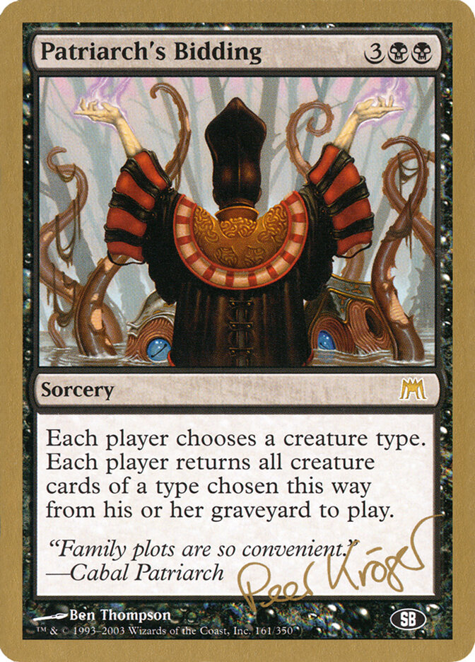 Patriarch's Bidding card front