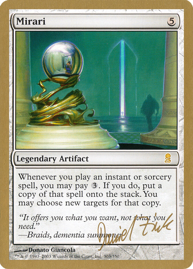 Mirari card front
