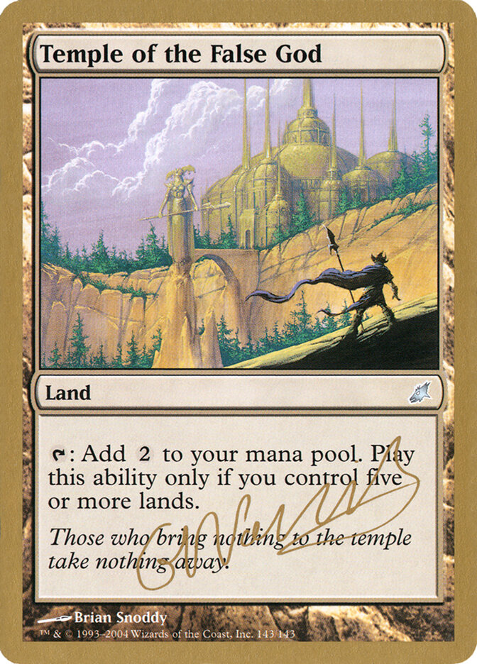 Temple of the False God card front