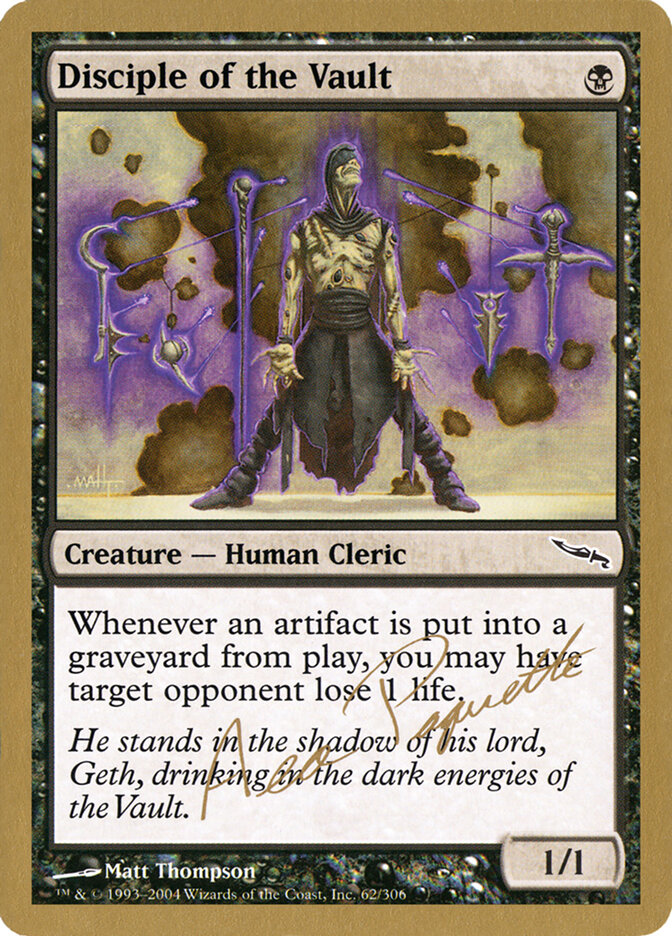 Disciple of the Vault card front