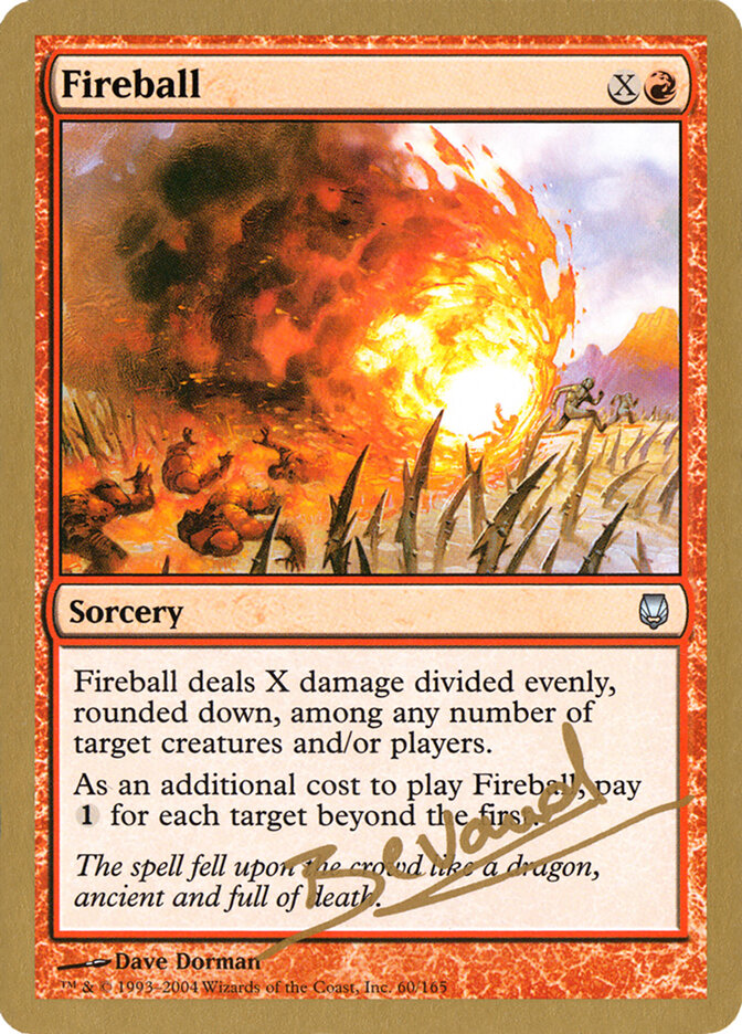 Fireball card front