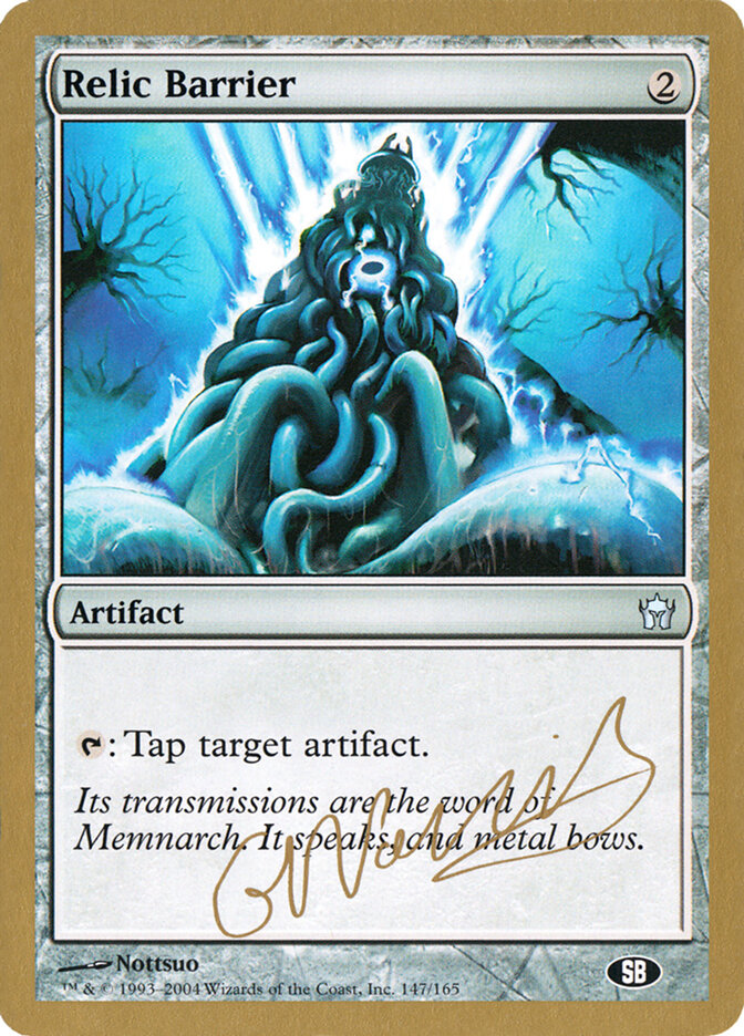 Relic Barrier card front