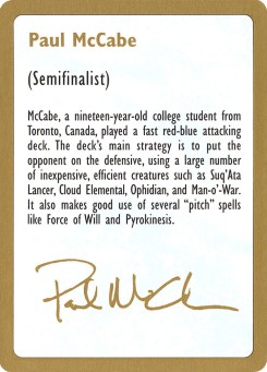 Paul McCabe Bio