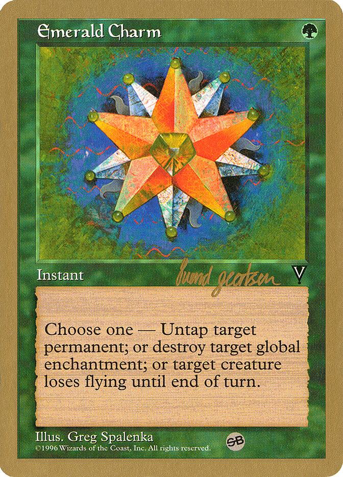Emerald Charm card front