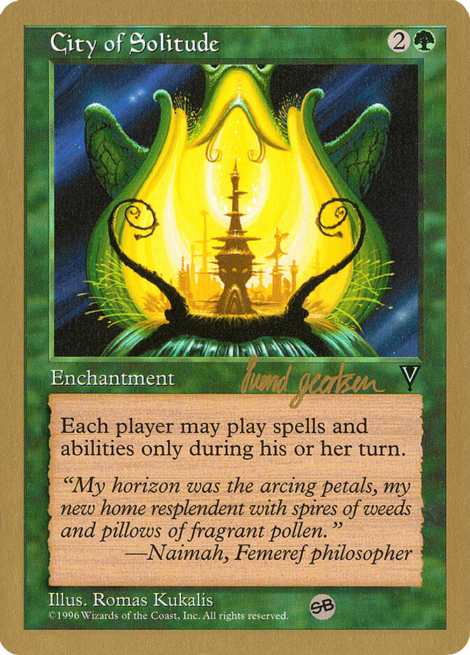 City of Solitude card front