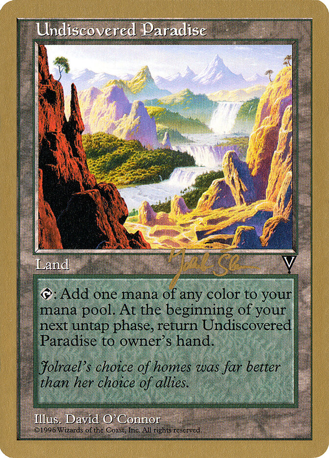 Undiscovered Paradise card front