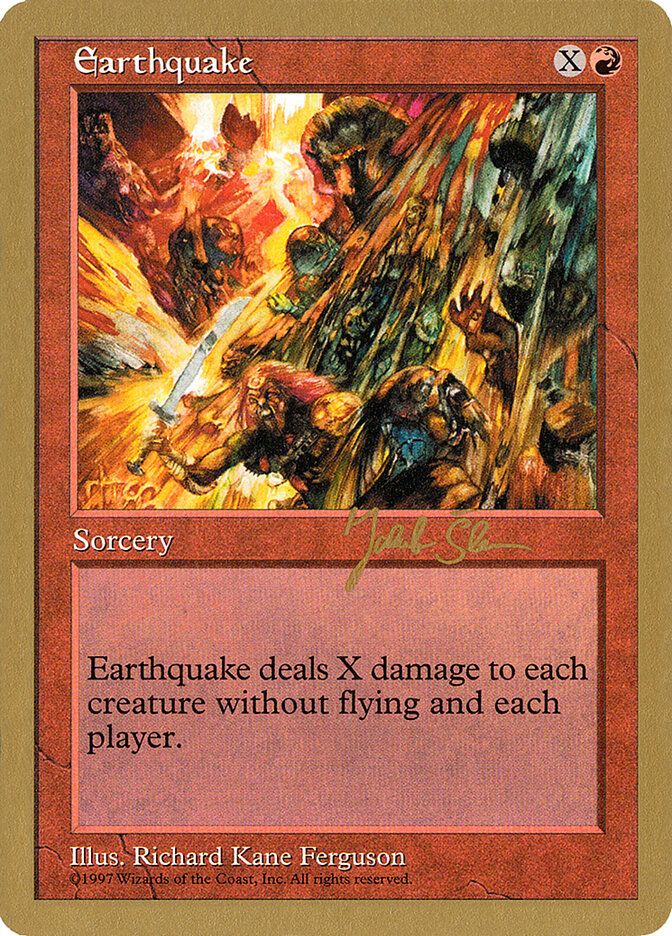 Earthquake card front