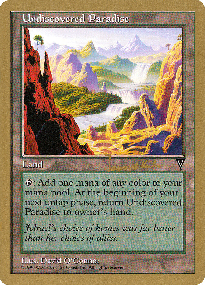 Undiscovered Paradise card front