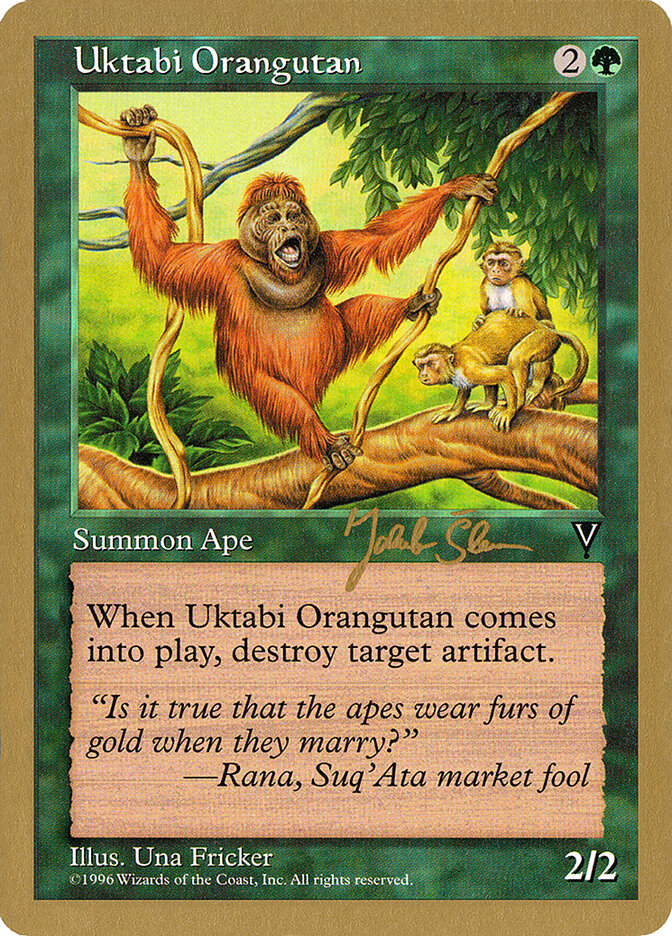 Uktabi Orangutan card front
