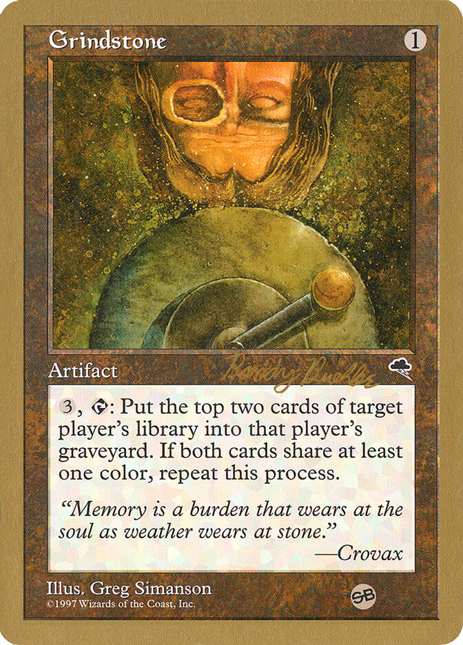 Grindstone card front