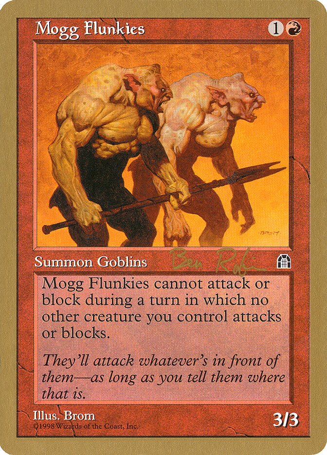 Mogg Flunkies card front