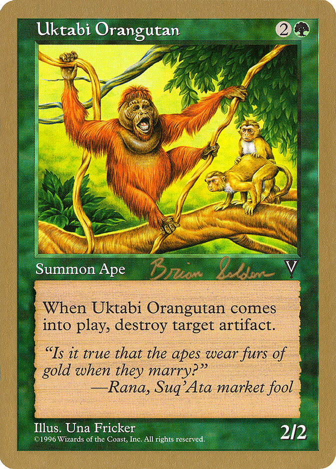 Uktabi Orangutan card front