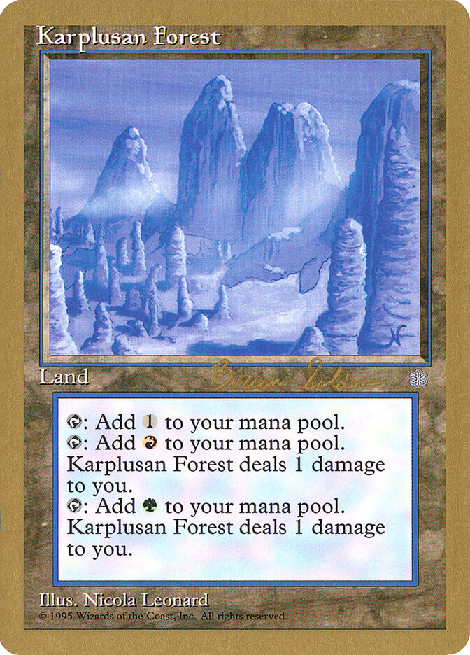 Karplusan Forest card front